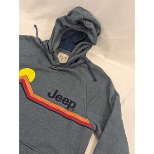 Jeep Hoodie‎ Embroidered Sunset Hoodie Sweatshirt Buck Wear Mens Medium EUC